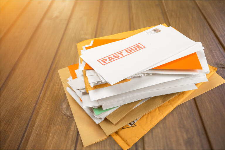 overdue bills image